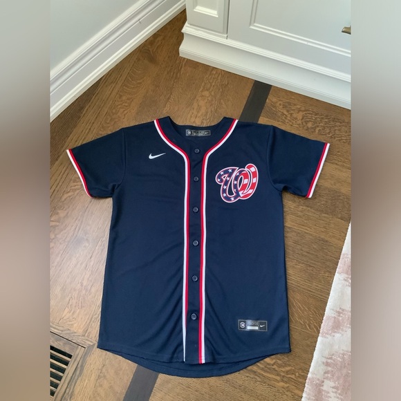 WASHINGTON NATIONALS Nike MLB Youth Boys Max Scherzer Base Cool Size Large 14/16 - Picture 3 of 10